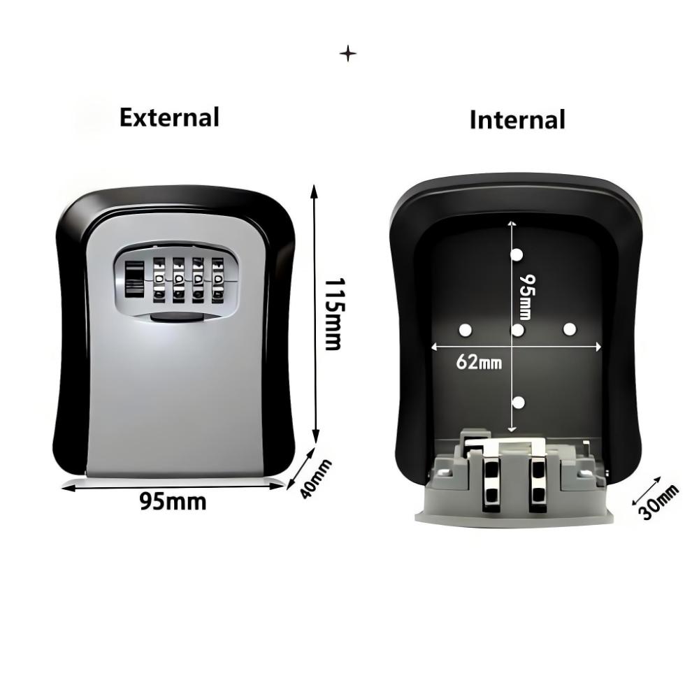 Home Security Key Box - Kotak Kunci Tempel Dinding dengan Kode