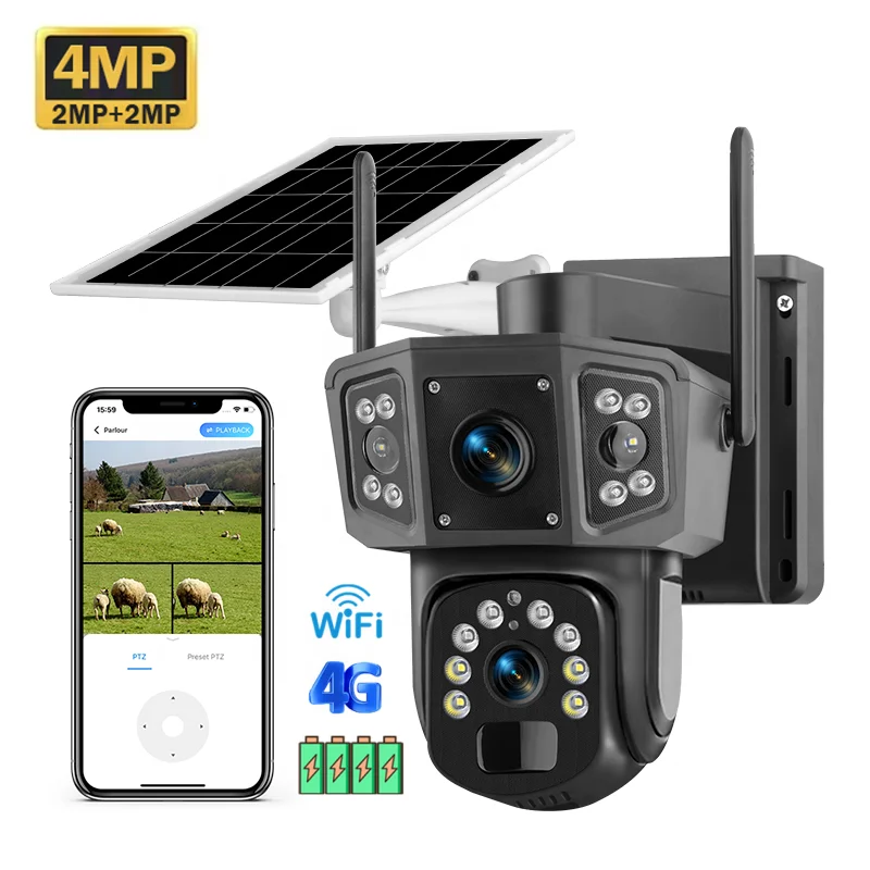 Camera Solar Wireless - Kamera CCTV Solar PTZ Nirkabel 2026