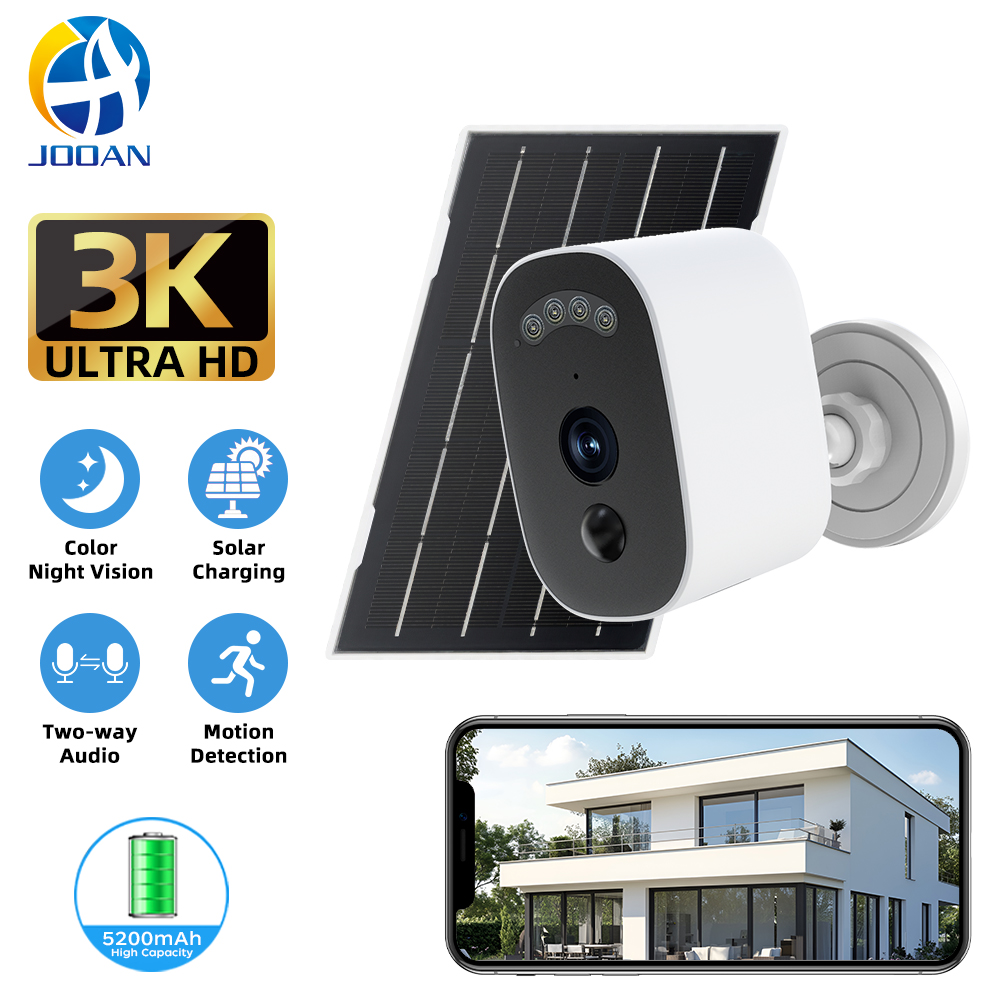 Home Security Battery - Jooan 3K HD Kamera Keamanan Tenaga