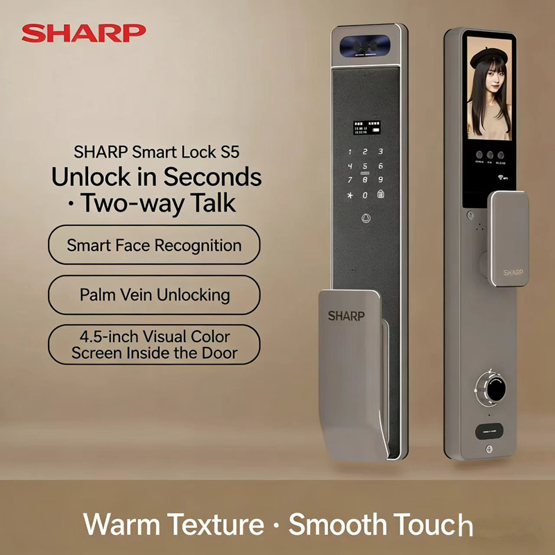 Home Security Battery - Sharp S5-FV Pengunci Pintar Otomatis Penuh