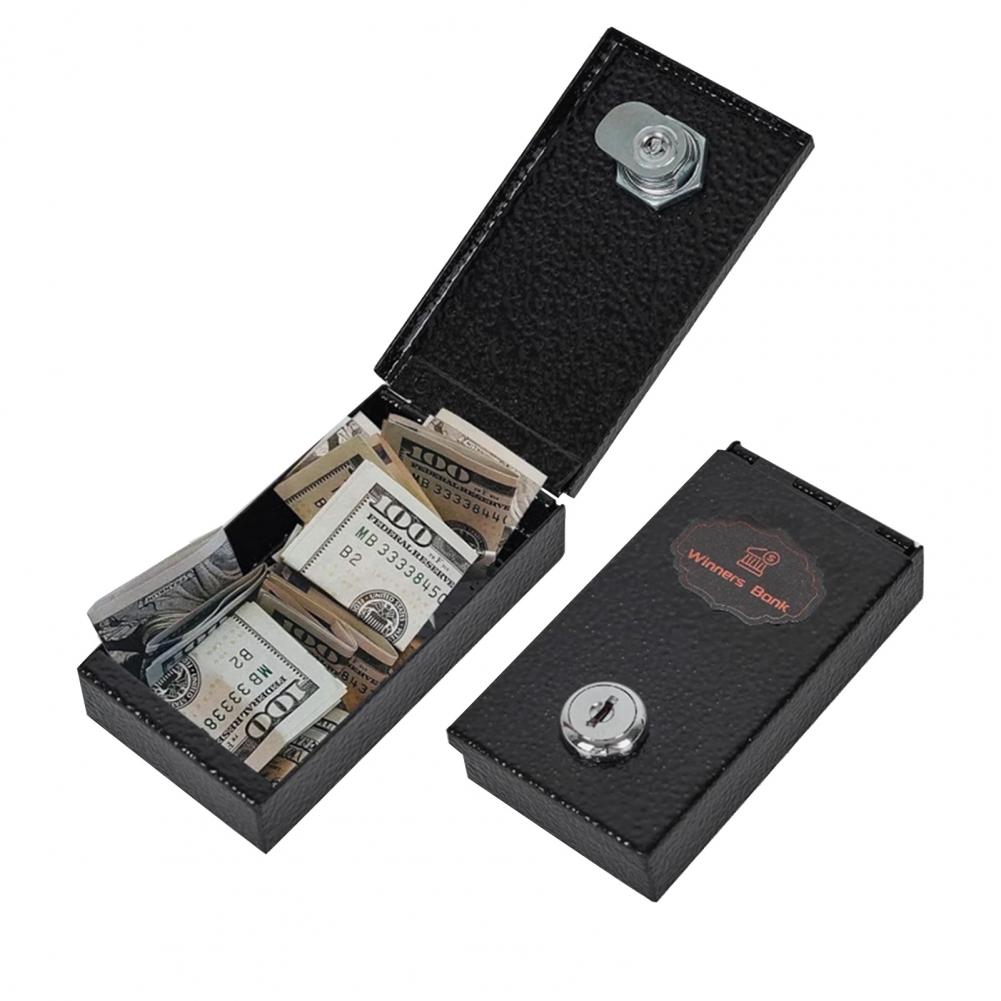 Home Security Key Box - Kotak Uang Logam Portabel dengan Kunci,