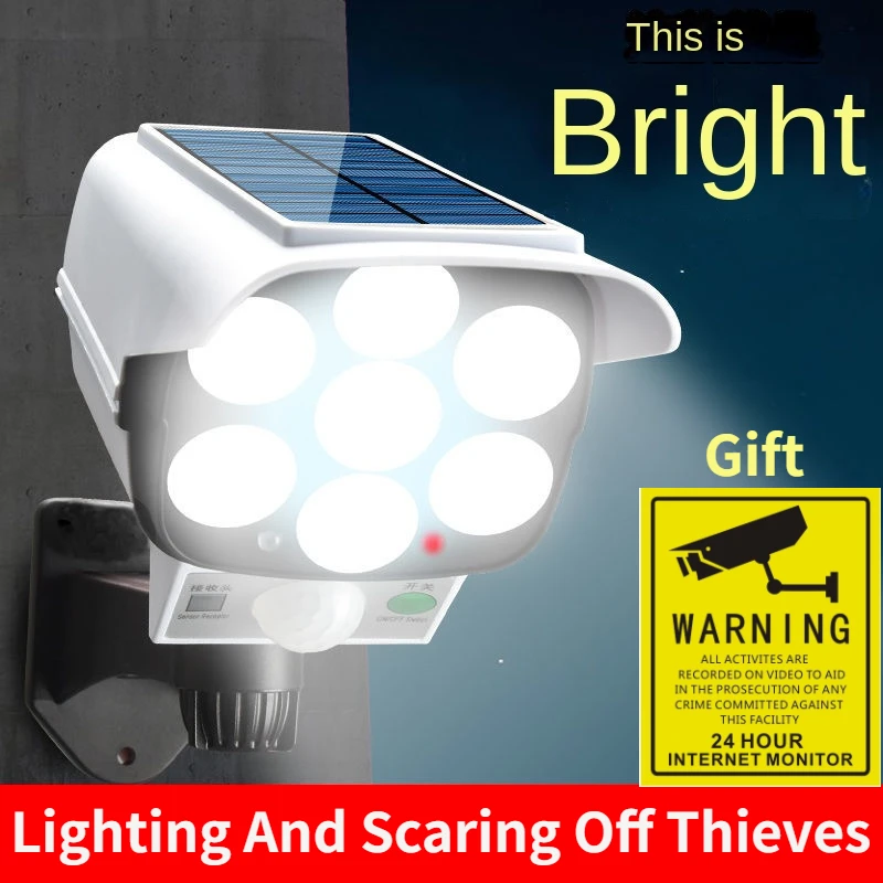Home Security Wireless Cameras - Lampu LED 77 nirkabel luar ruangan,