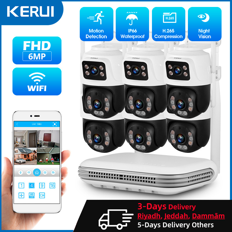 Home Security Video - KERUI Kit kamera pengintai keamanan rumah,