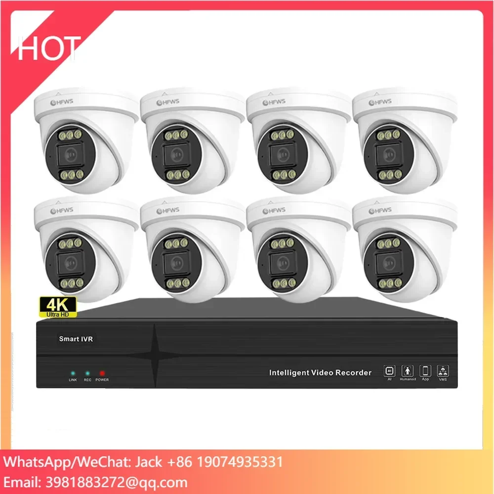 Home Security And Camera System - Kamera Dome IP PoE OEM 8MP