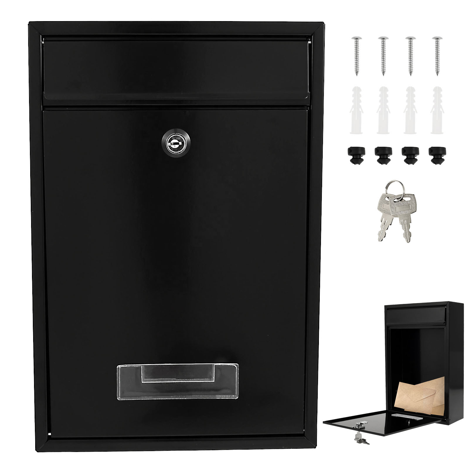 Home Security Key Box - Kotak Surat Pemasangan di Dinding Logam