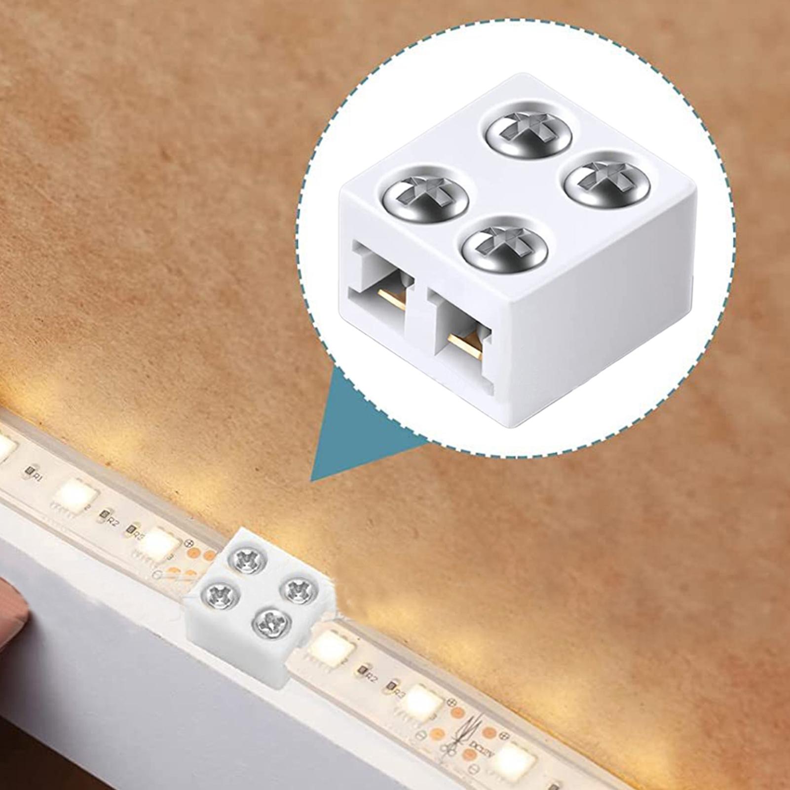 Home Security Providers - Konektor strip LED 8mm tanpa solder,