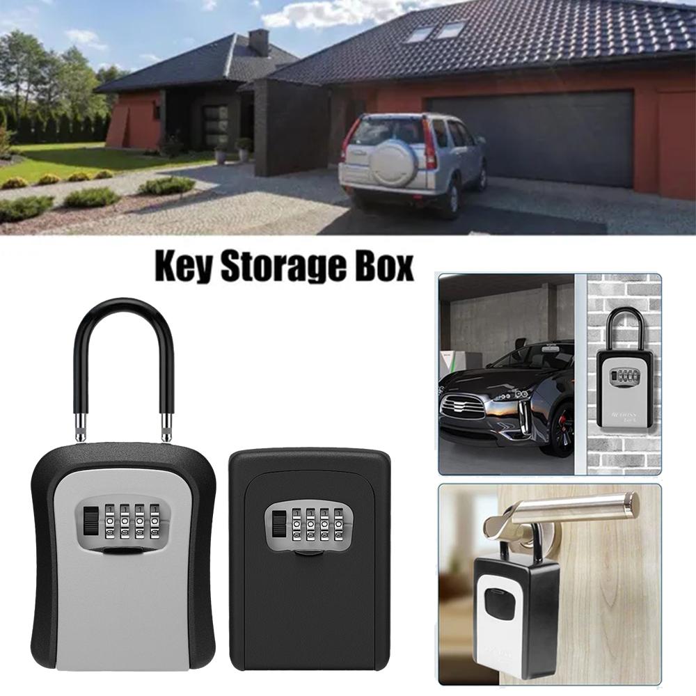 Home Security Key Box - Kotak penyimpanan kunci Dinding portabel, kotak