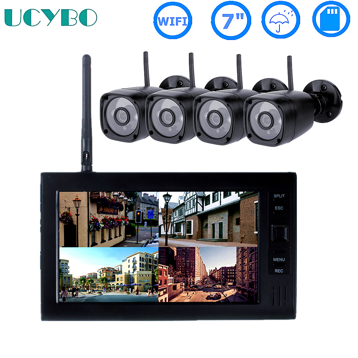 Home Security Video - Kamera video cctv lcd 7 