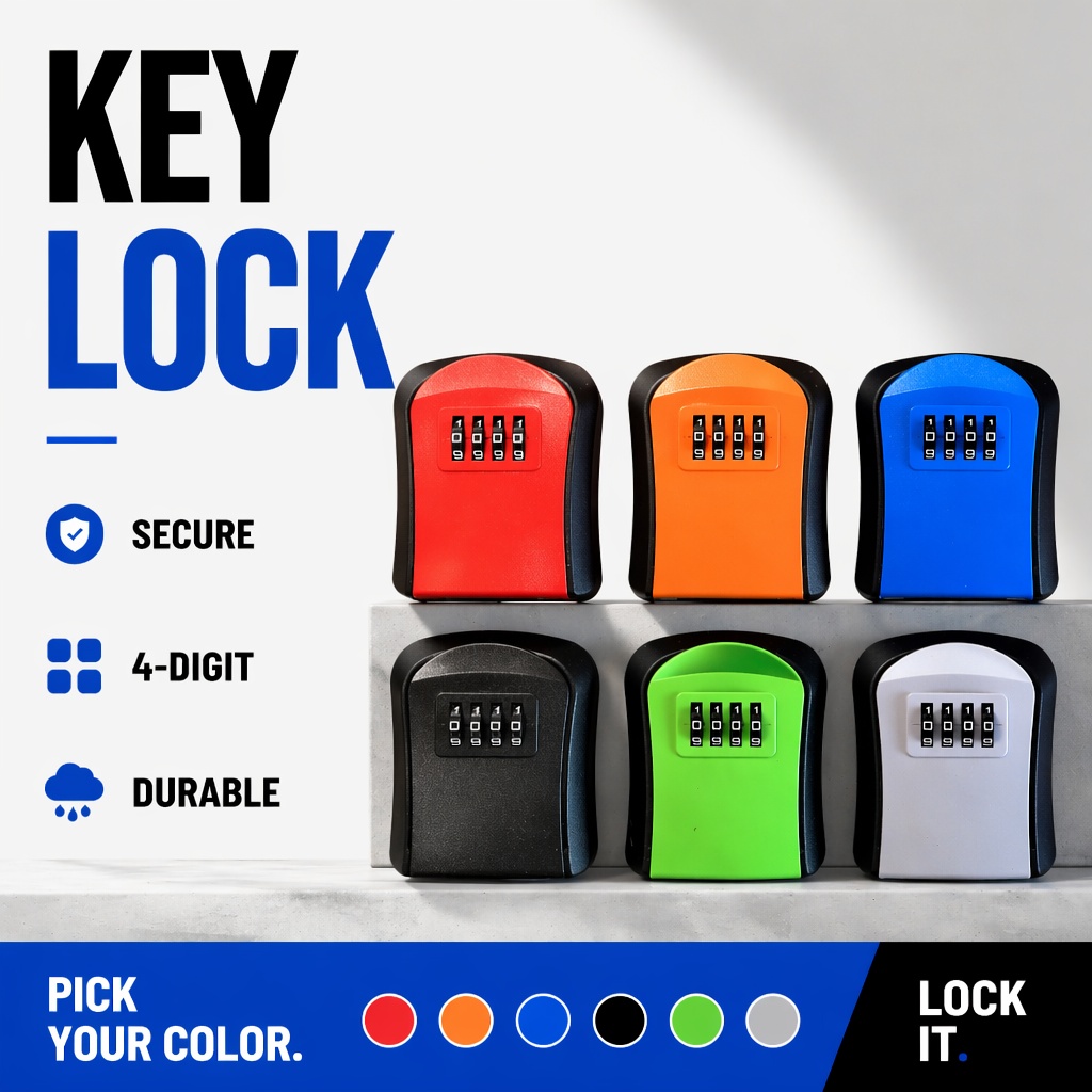 Home Security Key Box - Kotak Penyimpanan Kunci Tahan Air yang