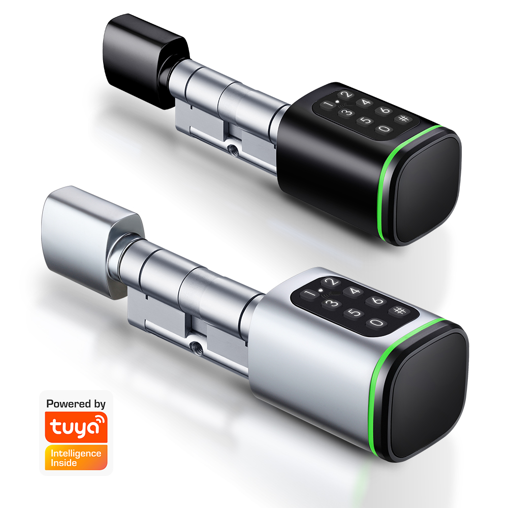 Home Security Essential - Kunci Silinder Pintar Tuya 60-90Mm Aplikasi