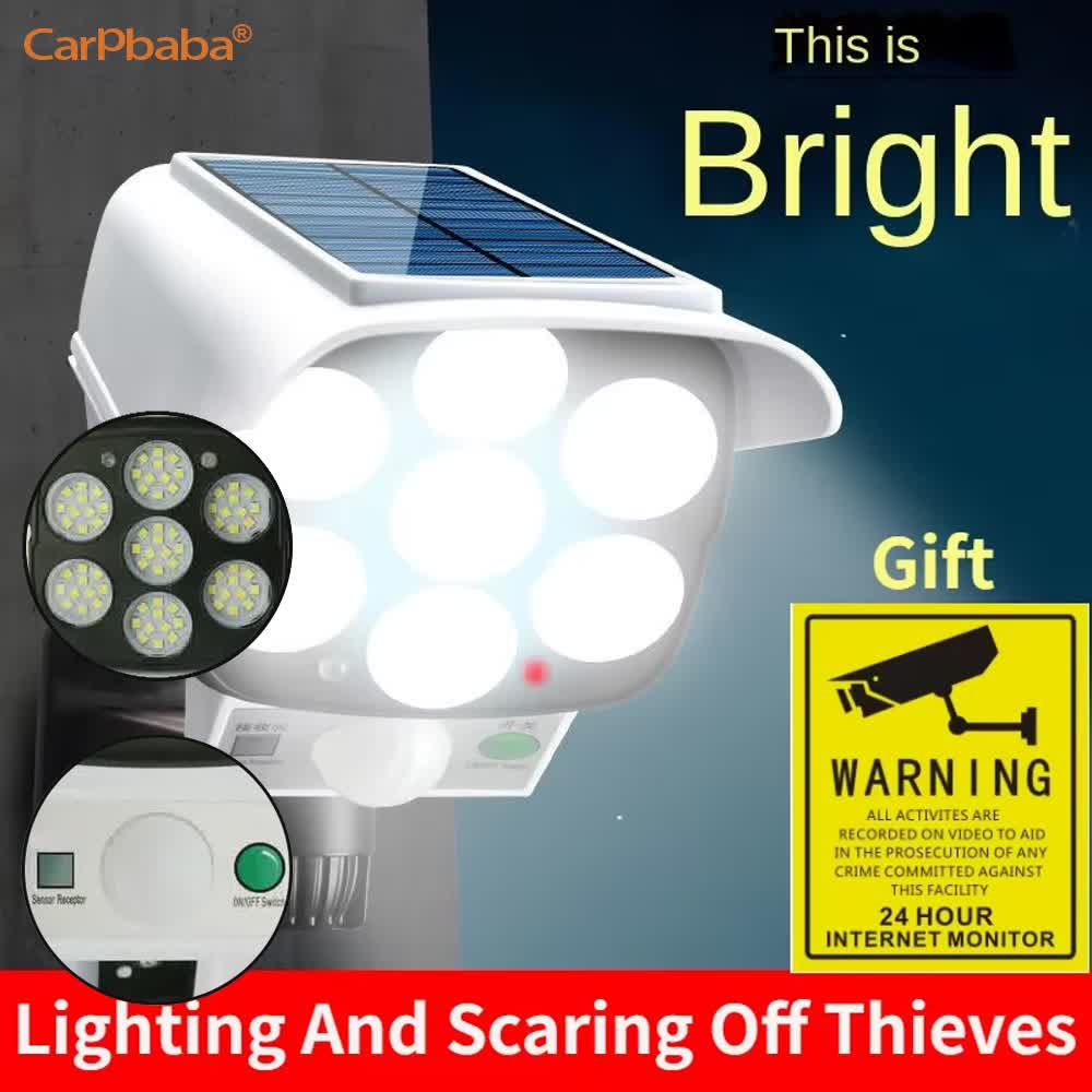 Home Security Wireless Cameras - Lampu Surya Luar Ruangan Sensor Gerak