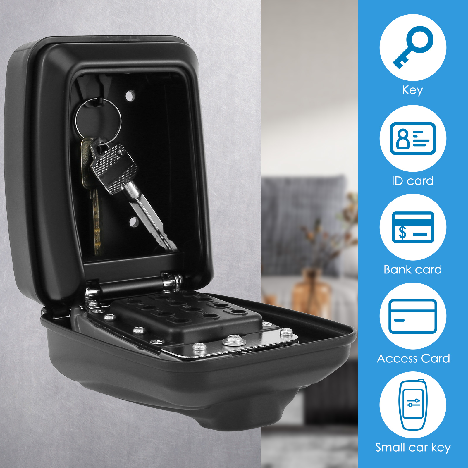 Kotak kunci rahasia pemasangan - Home Security Essential ulasan dan harga