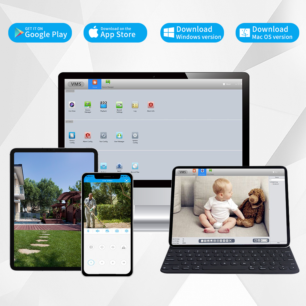 Kit Sistem Kamera Keamanan 4K  - Home Security Video ulasan dan harga