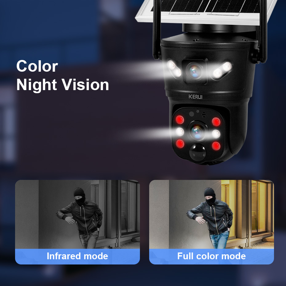 KERUI 6MP 4G SIM WiFi Kamera S - Home Security Video ulasan dan harga