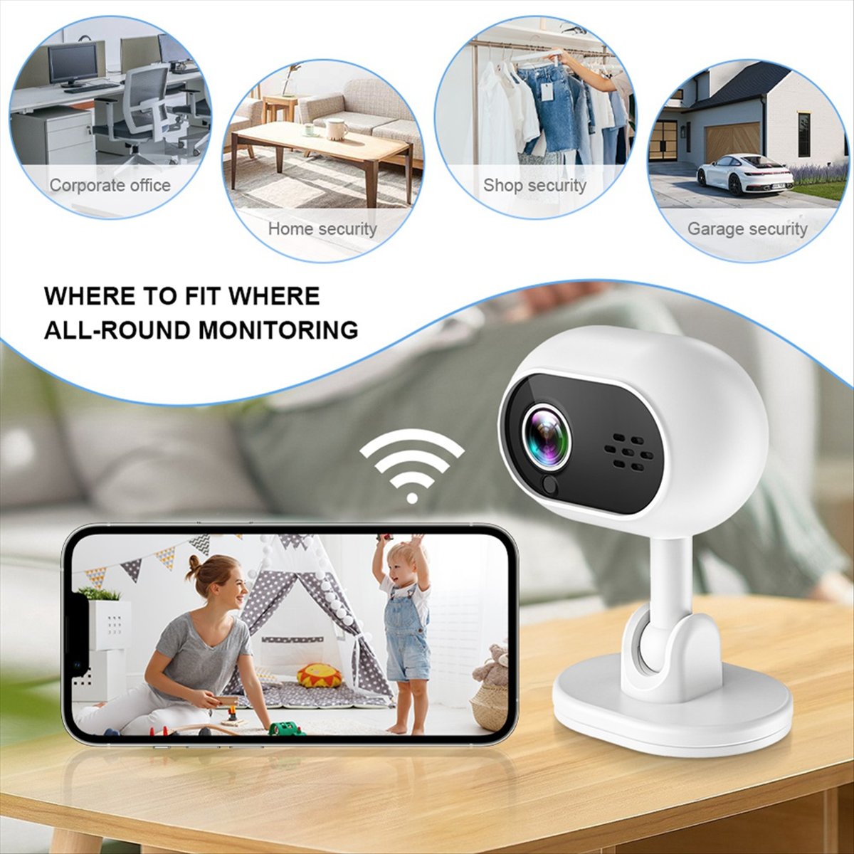 Kamera IP Wifi Mini Pintar A4  - Home Security Wireless Cameras ulasan dan harga