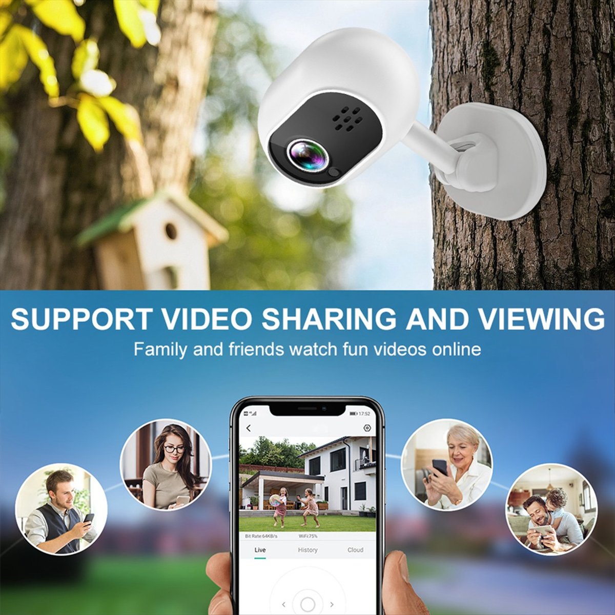 Kamera IP Wifi Mini Pintar A4  - Home Security Wireless Cameras ulasan dan harga