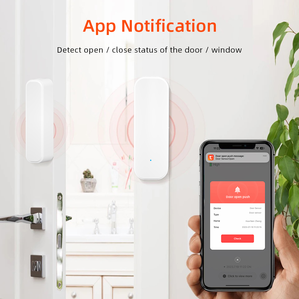 Tuya Sensor pintu jendela Zigb - Home Security Battery ulasan dan harga