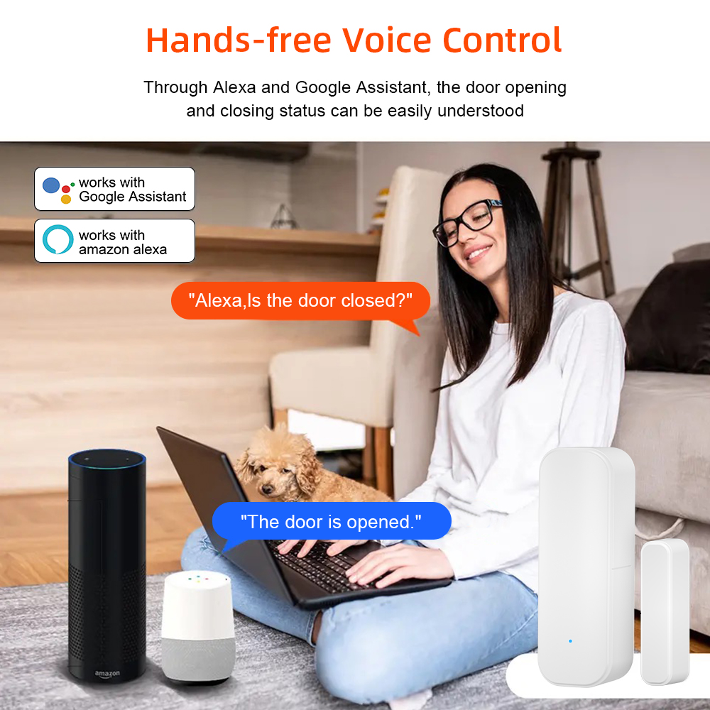Tuya Sensor pintu jendela Zigb - Home Security Battery ulasan dan harga