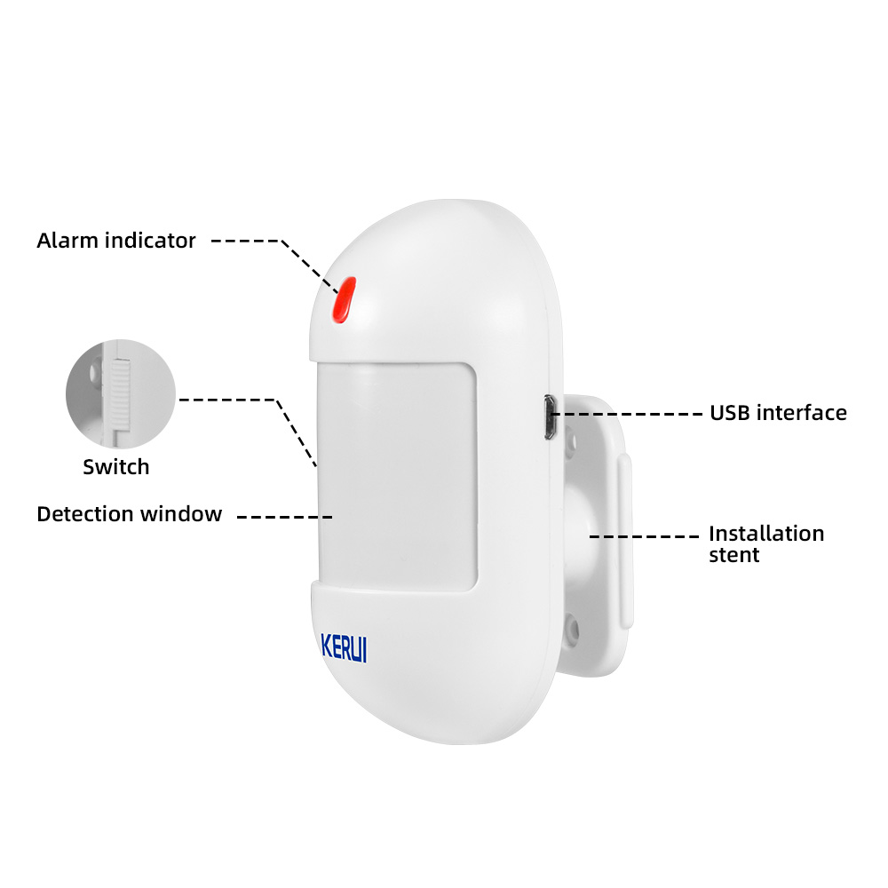 KERUI Sensor gerak PIR nirkabe - Home Security Battery ulasan dan harga