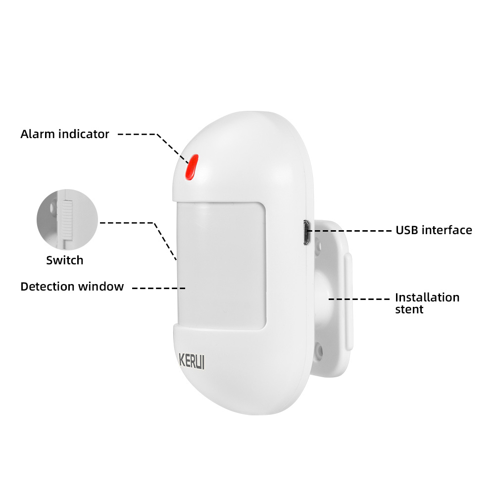 KERUI Sensor gerak PIR nirkabe - Home Security Battery ulasan dan harga