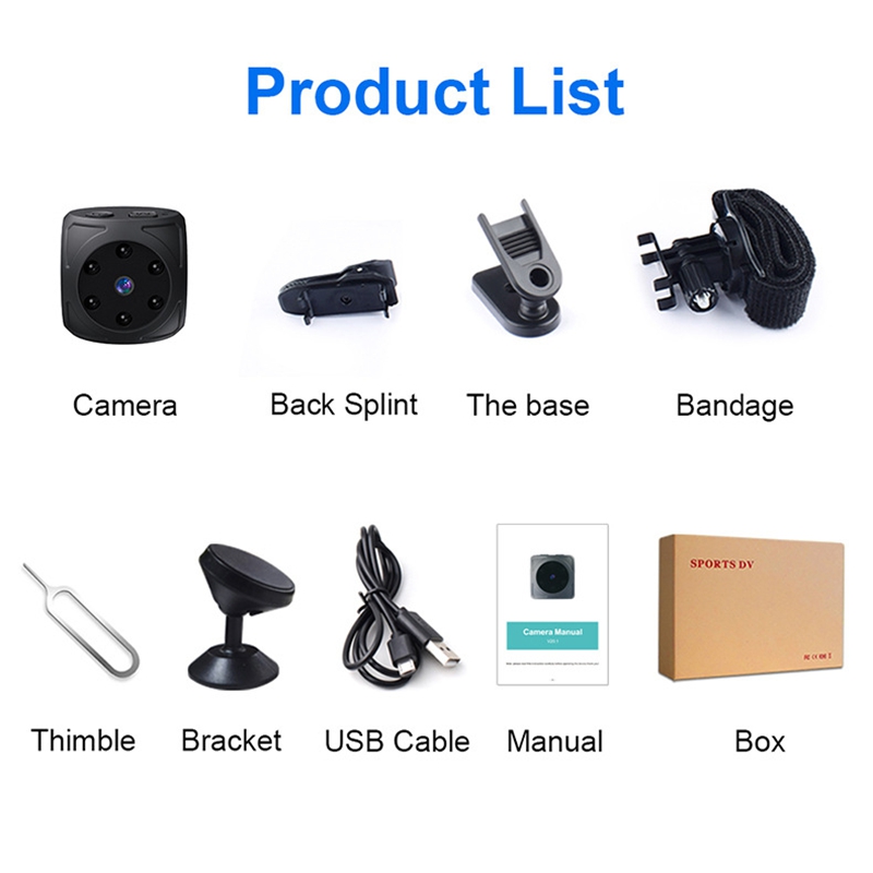 Kamera Mini HD 1080p Portabel  - Home Security Video ulasan dan harga