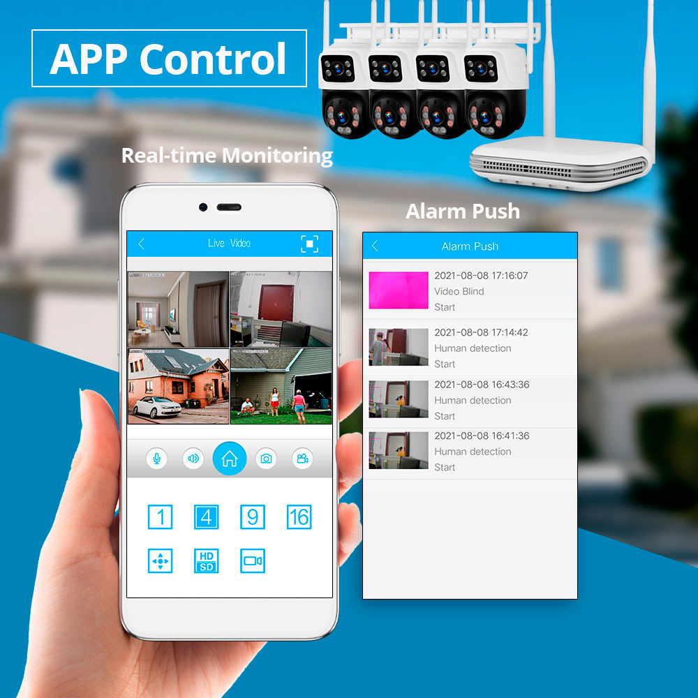 KERUI Kit kamera pengintai kea - Home Security Video ulasan dan harga