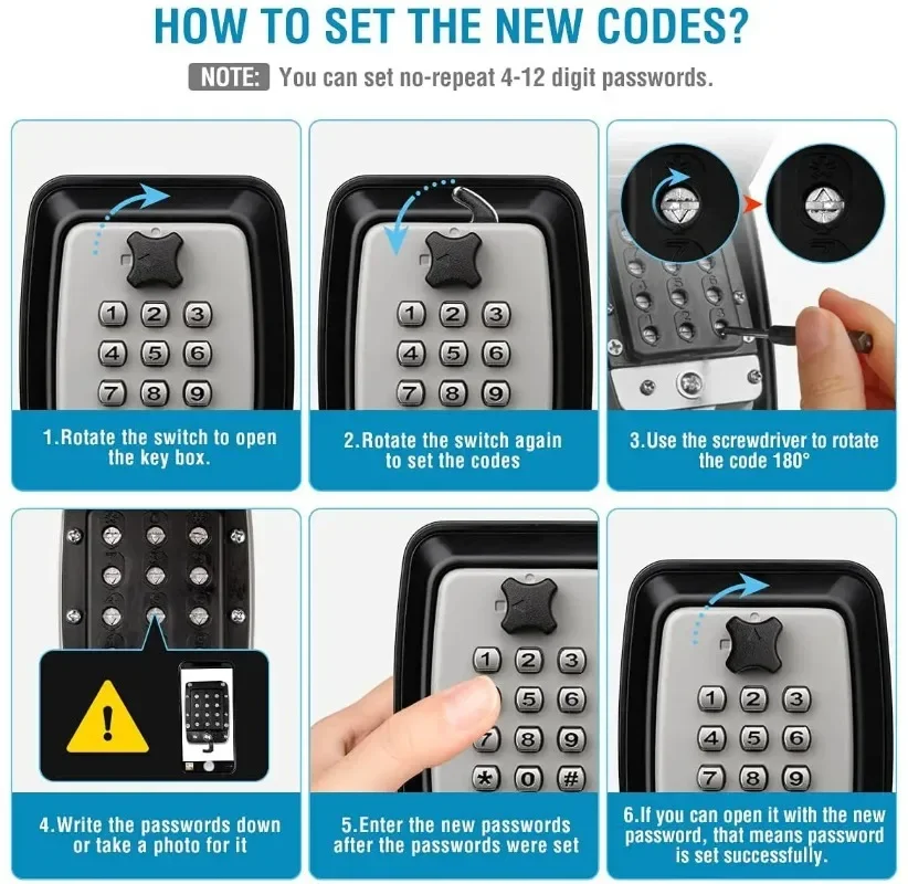 Kotak Kunci Kata Sandi Kunci T - Home Security Key Box ulasan dan harga