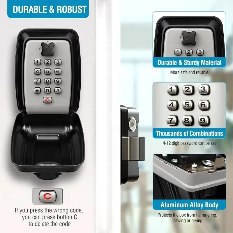Kotak Kunci Kata Sandi Kunci T - Home Security Key Box ulasan dan harga
