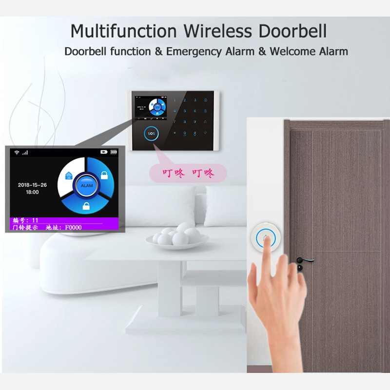 Baru 433MHz Bel Pintu Nirkabel - Home Security Essential ulasan dan harga