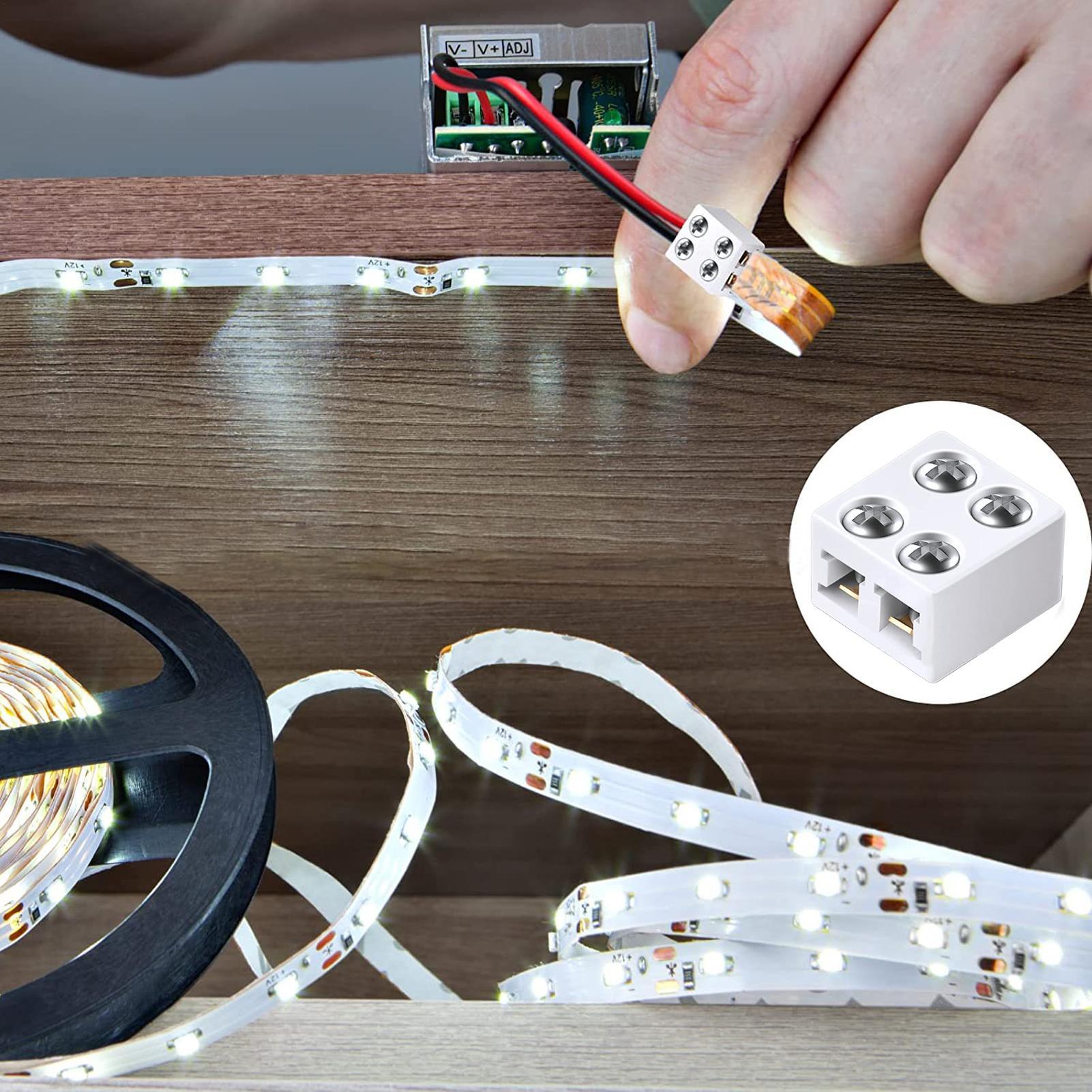 Konektor strip LED 8mm tanpa s - Home Security Providers ulasan dan harga