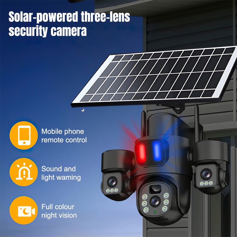 Kamera WiFi PTZ Tenaga Surya L - Home Security Wireless Cameras ulasan dan harga