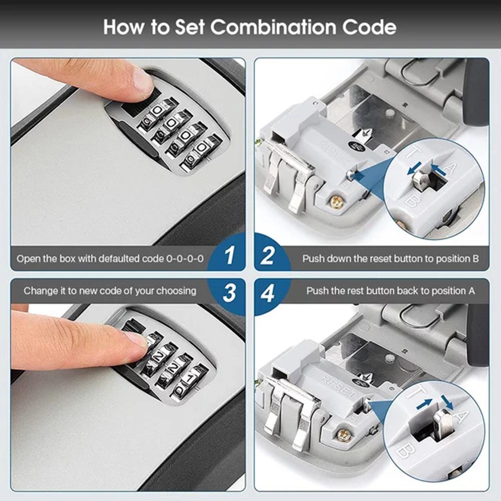 Kotak penyimpanan kunci Dindin - Home Security Key Box ulasan dan harga