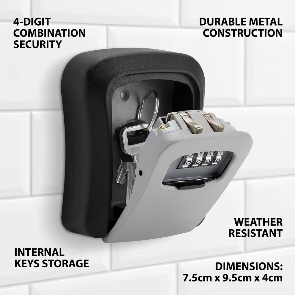 Kotak Kunci Dinding dengan Kun - Home Security Key Box ulasan dan harga