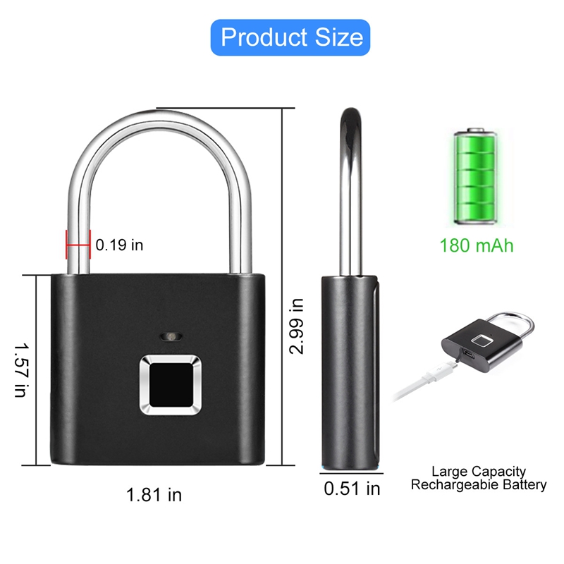 Kunci Pintu Biometrik Tanpa Ku - Home Security Battery ulasan dan harga