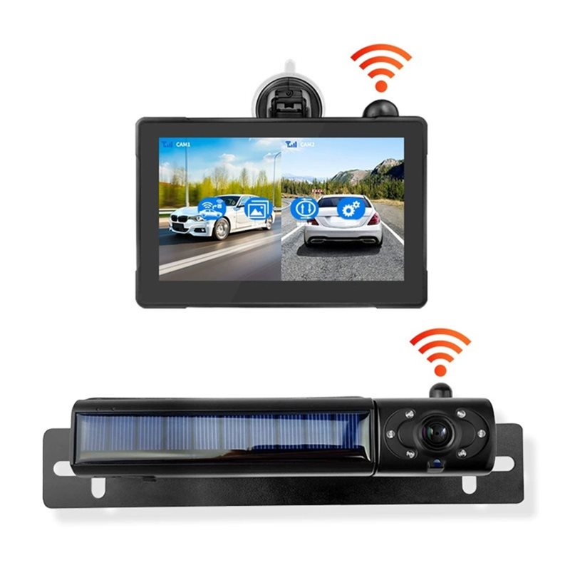 Sistem Kamera Cadangan Nirkabe - Camera Solar Wireless ulasan dan harga