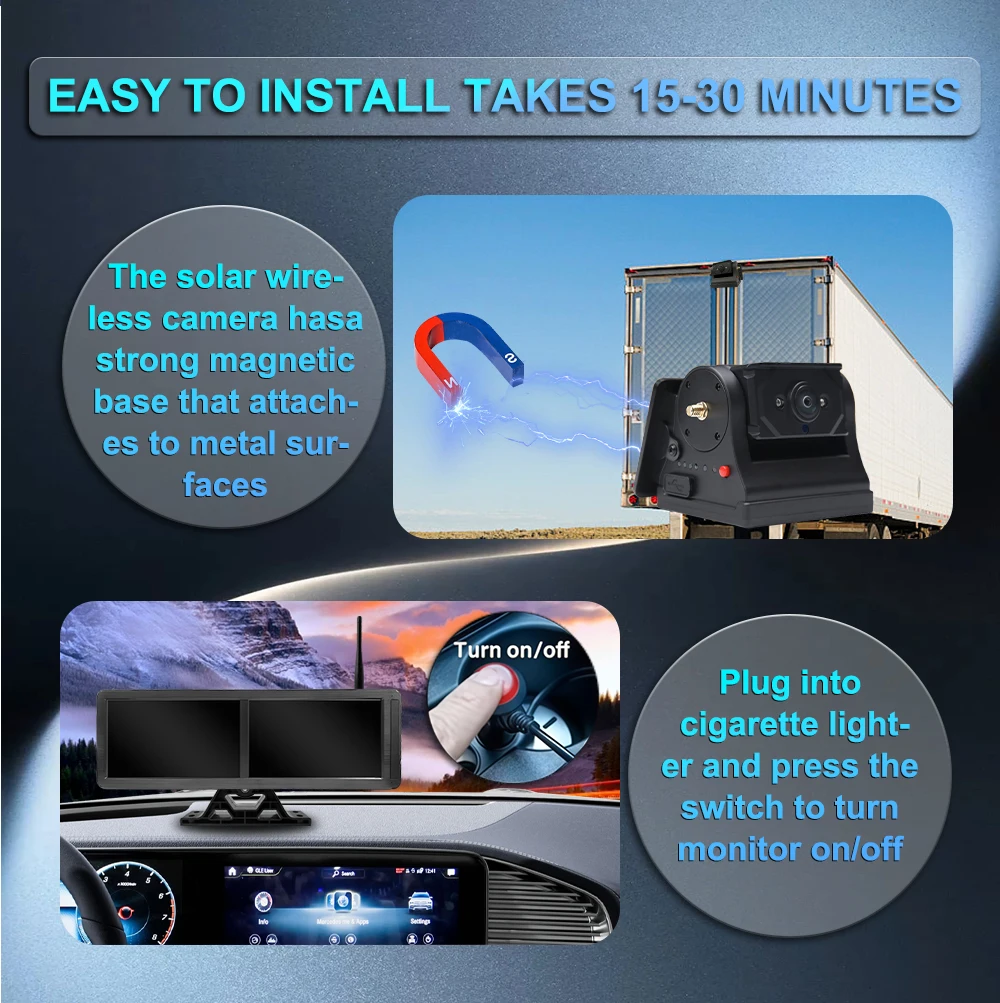 15.6 Inch Android Auto Carplay - Camera Solar Wireless ulasan dan harga